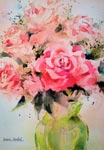 Rose with Vase by Marie Natale