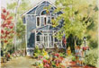 Marie Natale Watercolor Houses
