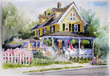 Marie Natale Watercolor Houses